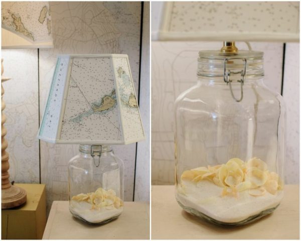 Nautical Lampshade and Collectible Lamp