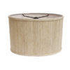 Retro-Oval Lampshade in a Natural Silk