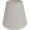 Extra Deep Hardback Empire Lampshade in Linen White
