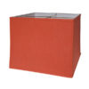 Deep Retro Square Lampshade in Paprika Linen