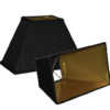 Rectangle Coolie Hardback Lampshades in Black Parchment