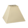 Deep Square Hardback Lampshade in Pongee Silk Egg