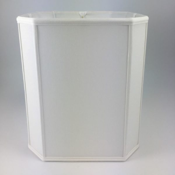 Cut Corner Square Silk Cylinder Lampshade