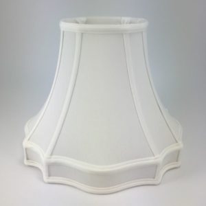 Fancy Outscallop Silk Oval Bell Lampshades with a Gallery