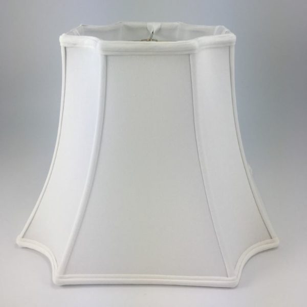 Inverted Corner Square Silk Bell Lampshade