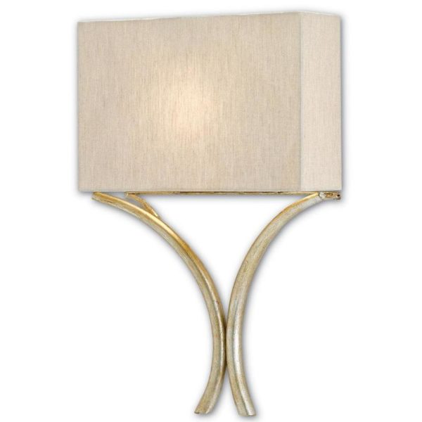 Currey Cornwall Silver Wall Sconce 5900 0006