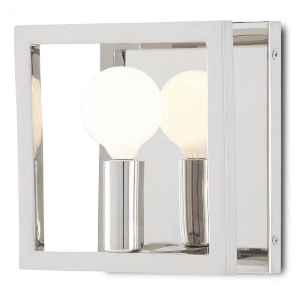 Currey Quadrato Nickel Wall Sconce 5900 0037
