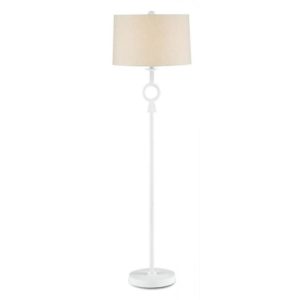 Currey Germaine White Floor Lamp 8000 0092