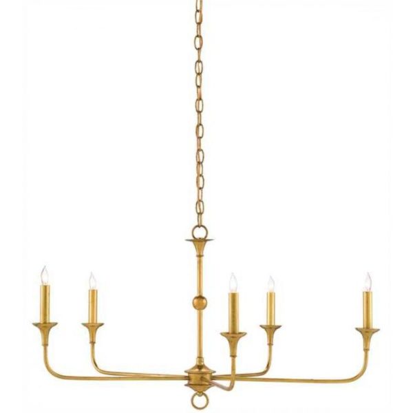 Currey Nottaway Gold Small Chandelier 9000 0369