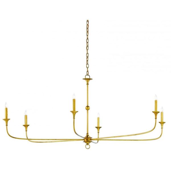 Currey Nottaway Gold Large Chandelier 9000 0370