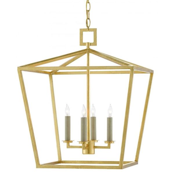 Currey Denison Gold Medium Lantern 9000 0457