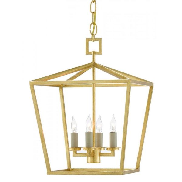 Currey Denison Gold Small Lantern 9000 0458