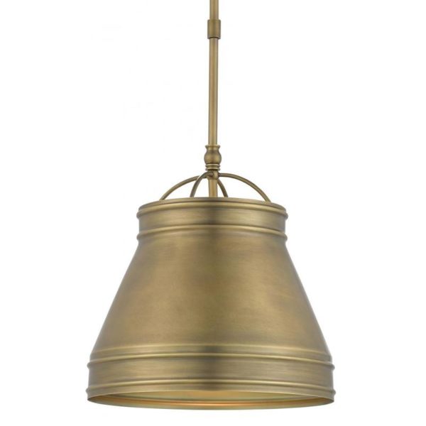 Currey Lumley Brass Pendant 9000 0488