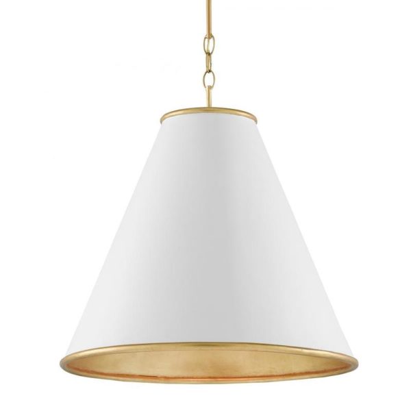 Currey Pierrepont White Large Pendant 9000 0537