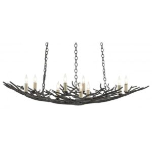 Currey Rainforest Bronze Small Chandelier 9000 0555
