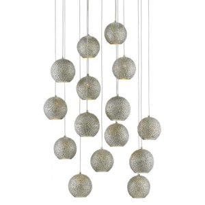 Currey Giro Round 15 Light Multi Drop Pendant 9000 0684