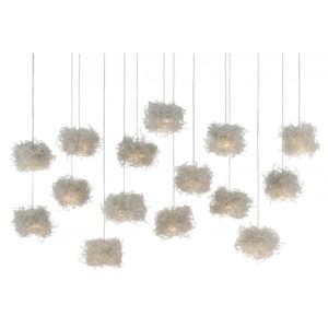 Currey Birds Nest Rectangular 15 Light Multi Drop Pendant 9000 0699