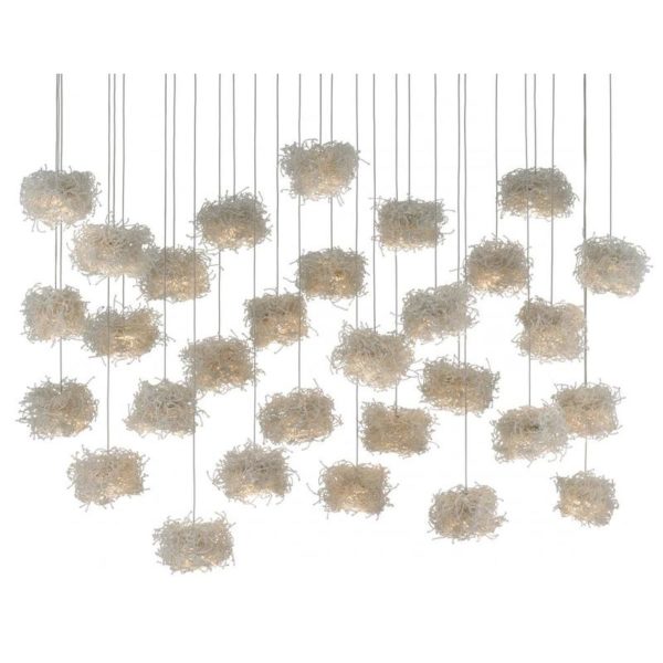 Currey Birds Nest 30 Light Multi Drop Pendant 9000 0700