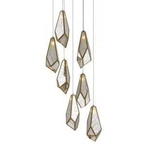 Currey Glace 7 Light Multi Drop Pendant 9000 0704