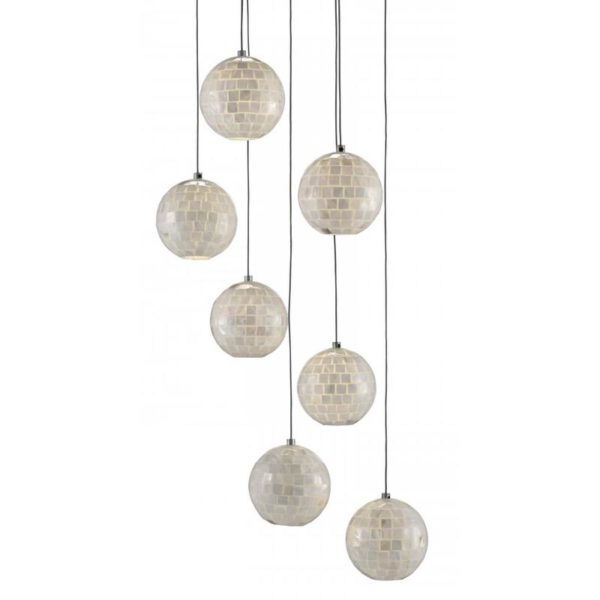 Currey Finhorn 7 Light Multi Drop Pendant 9000 0718