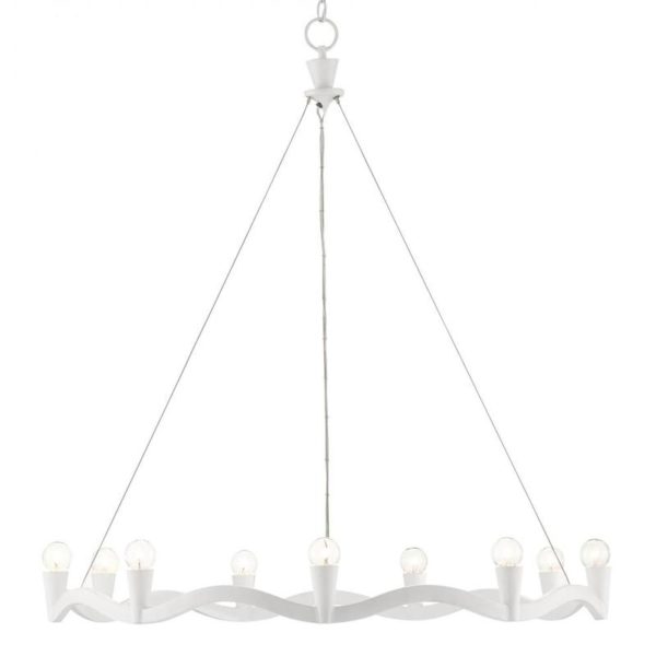 Currey Serpentina White Chandelier 9000 0730