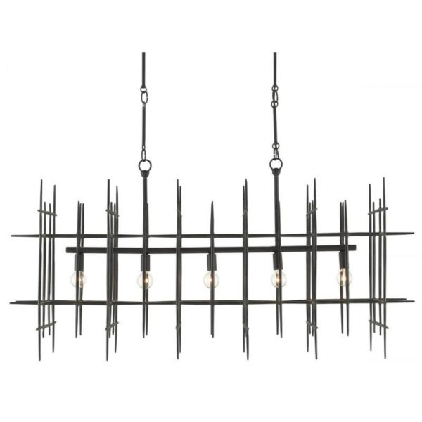 Currey Steelhouse Rectangular Chandelier 9000 0809