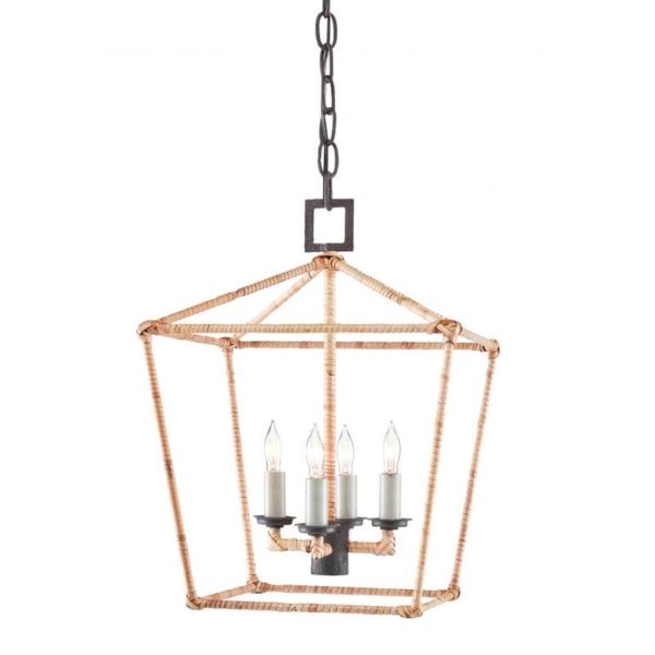 Currey Denison Rattan Small Lantern 9000 0873