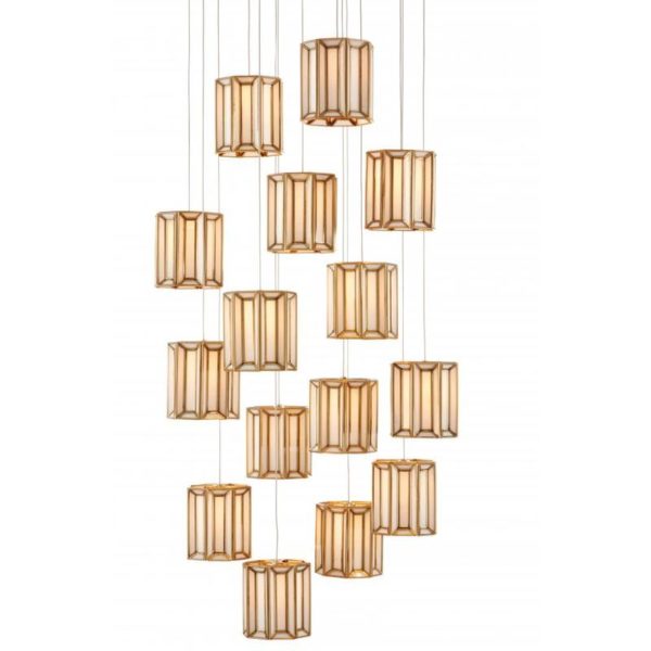 Currey Daze Round 15 Light Multi Drop Pendant 9000 0891