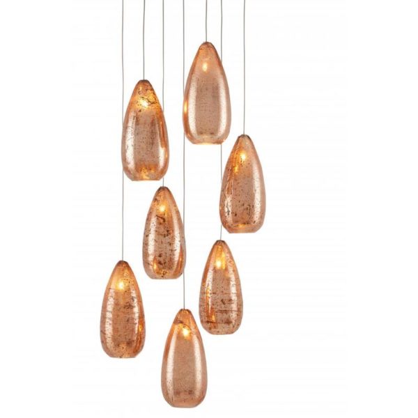 Currey Rame 7 Light Multi Drop Pendant 9000 0904