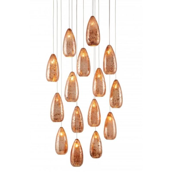 Currey Rame Round 15 Light Multi Drop Pendant 9000 0905