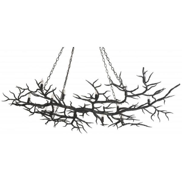 Currey Rainforest Bronze Chandelier 9007