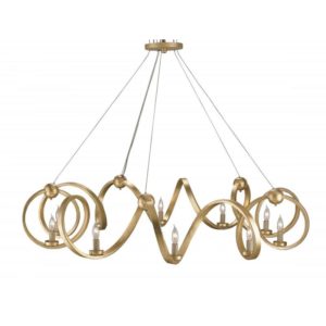 Currey Ringmaster Gold Chandelier 9490