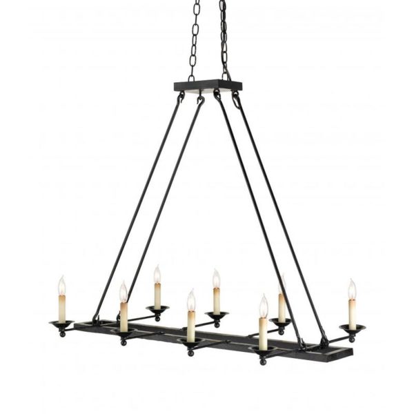Currey Houndslow Rectangular Chandelier 9816