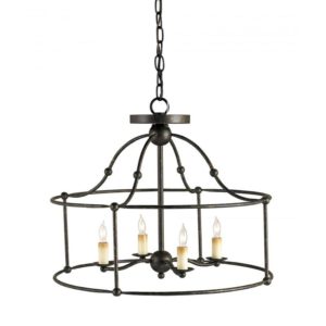 Currey Fitzjames Black Small Lantern 9878