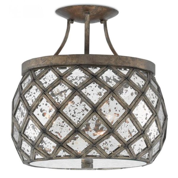 Currey Buckminster Semi Flush 9999 0029