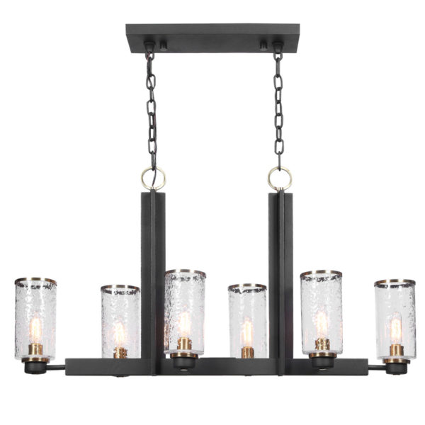 Uttermost Jarsdel 6 Light Industrial Island Light 21333