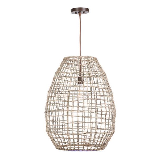 Uttermost Cross Weave 1 Light Pendant 21535
