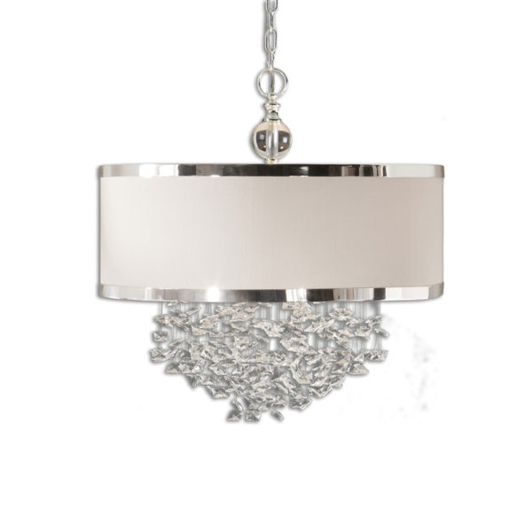 Uttermost Fascination 3 Light Silken Drum Pendant 21908
