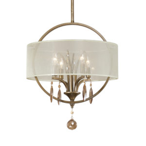 Uttermost Alenya 4 Light Fabric Drum Pendant 21962