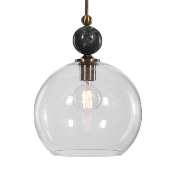 Uttermost Mendota 1 Light Glass Pendant 22176
