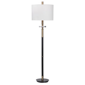 Uttermost Maud Aged Black Floor Lamp 28196 1