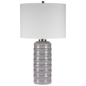 Uttermost Alenon Light Gray Table Lamp 28354 1