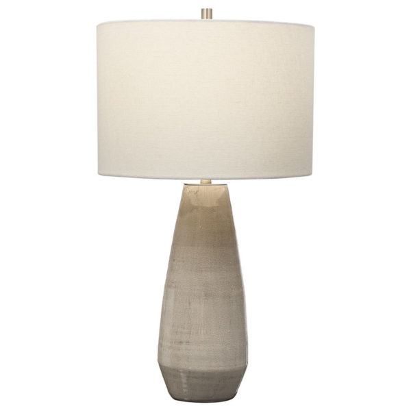 Uttermost Volterra Taupe Gray Table Lamp 28394 1