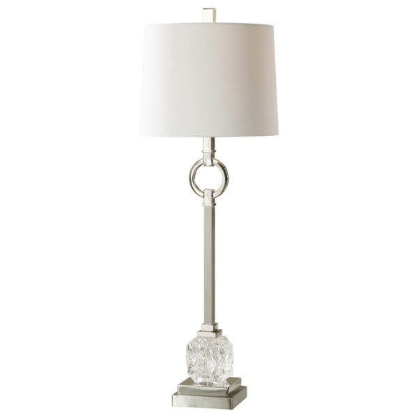 Uttermost Bordolano Polished Nickel Buffet Lamp 29199 1