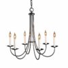 Hubbardton Forge Simple Sweep 6 Arm Chandelier