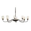 Hubbardton Forge Oval Large 8 Arm Chandelier