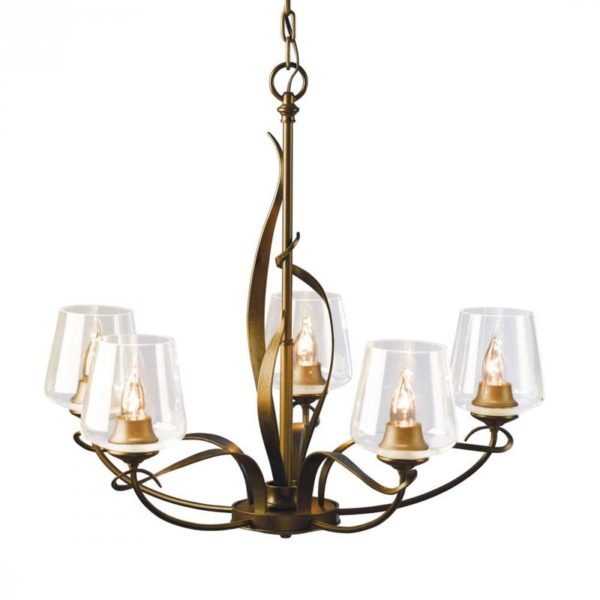 Hubbardton Forge Flora 5 Arm Chandelier