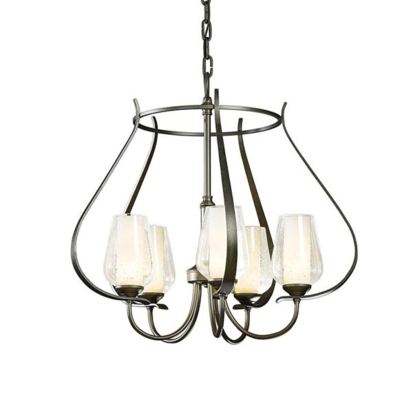 Hubbardton Forge Flora 5 Arm Chandelier