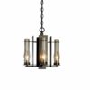 Hubbardton Forge New Town 4 Arm Chandelier