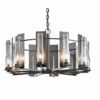 Hubbardton Forge New Town 10 Arm Chandelier